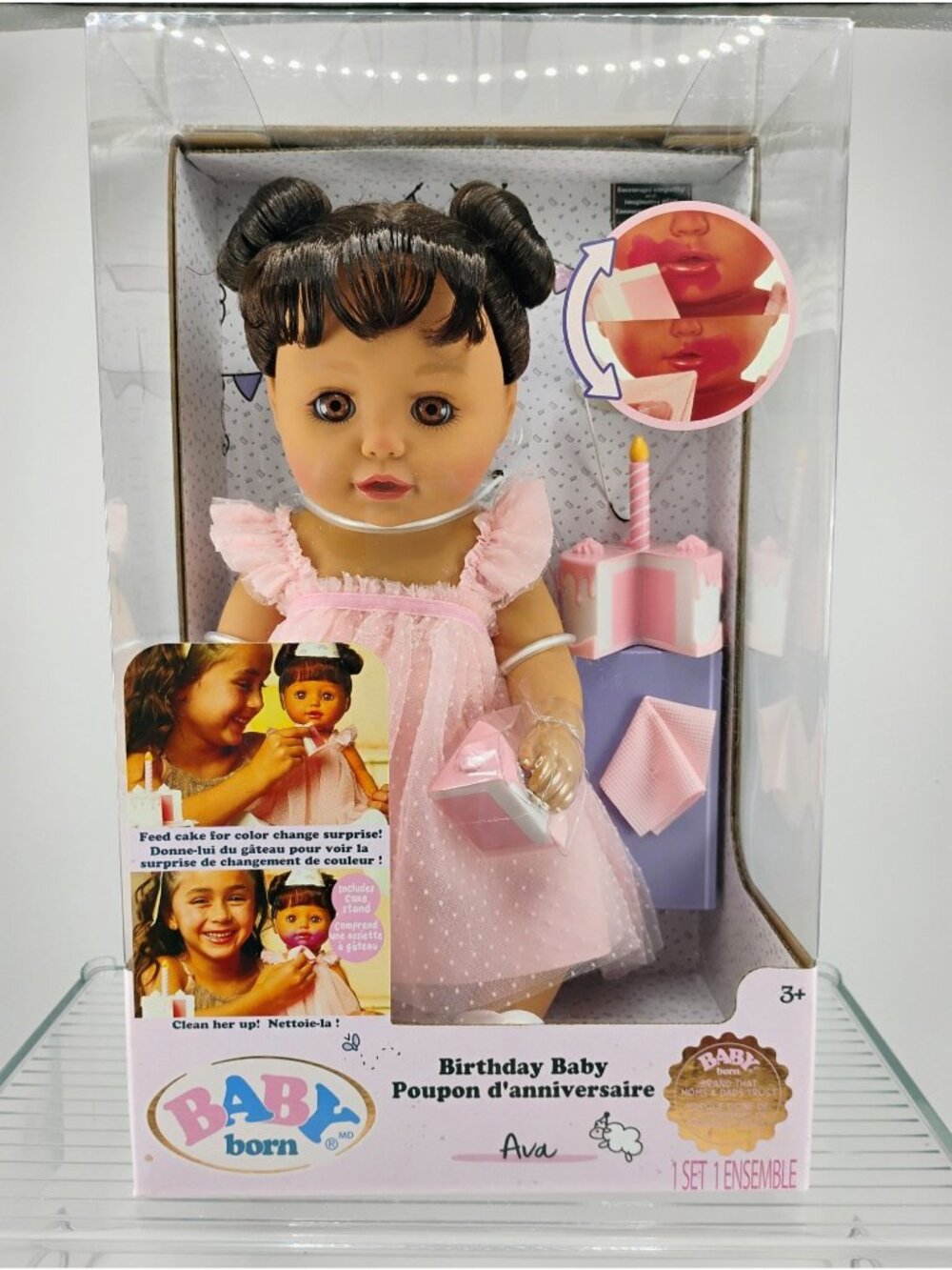 Baby Born Birthday Baby Doll "Ava" With Accessories & Surprise
